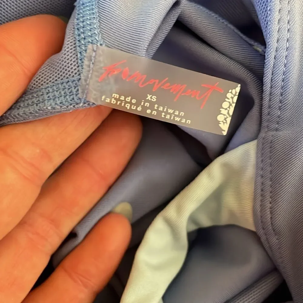 Free People Movement Athletic Jumpsuit Blue XS